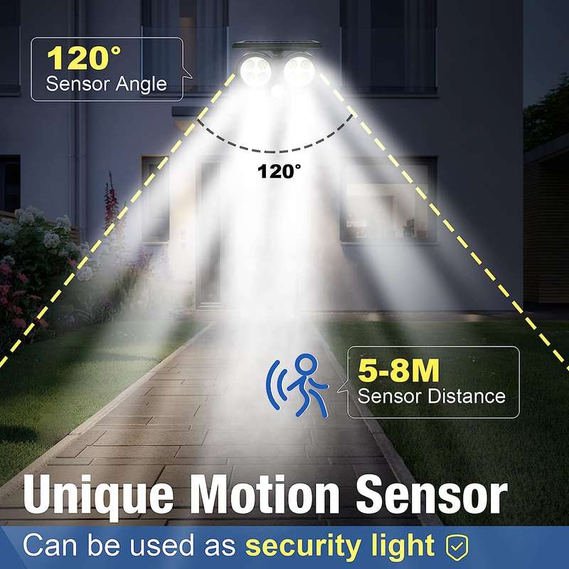 FA-1906A Solar Powered LED Light Wall Lamp 200lm