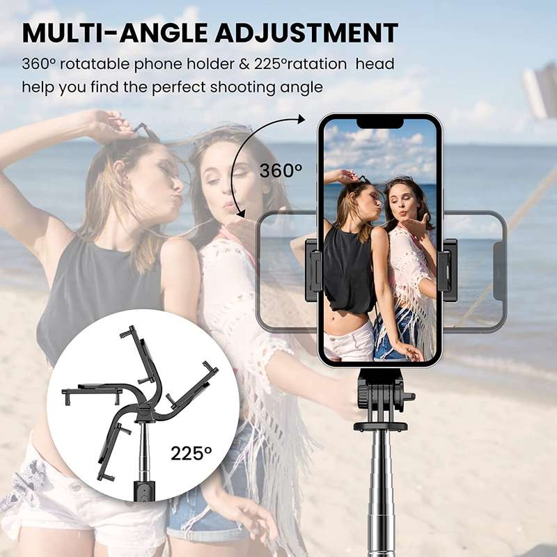 AS-50422 Tripod Expandable And Portable Selfie Stick With Wireless Remote Control