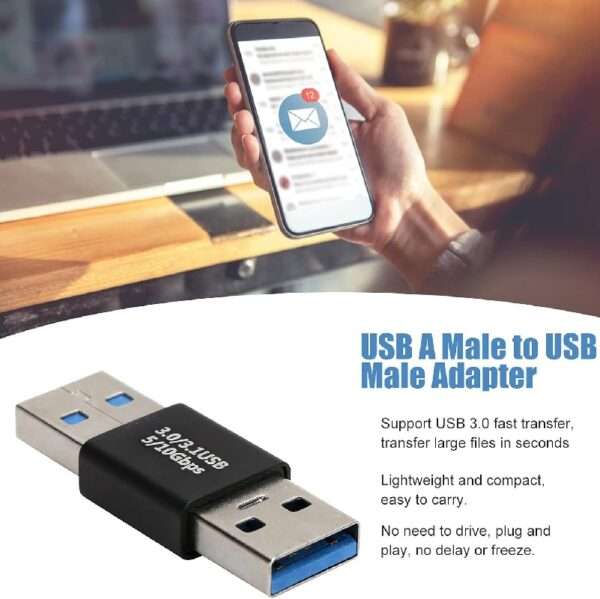 SE-L88 USB 3.0 Male To USB 3.0 Male Adapter Converter 100Pcs