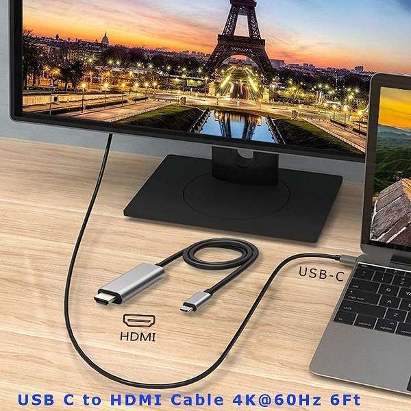 SE-L175 Alloy Head Type C To HDMI Cable 1.8M