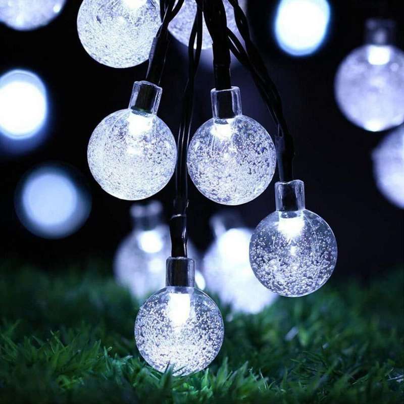 FA-LC45 Solar Bubble Ball String White Light 5M