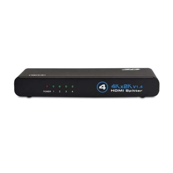 1x4 HD Splitter 4K x 2K @30Hz &amp; 1080p HD 1.4 Deep Color 3D Plug &amp; Play Auto EDID 4-Port