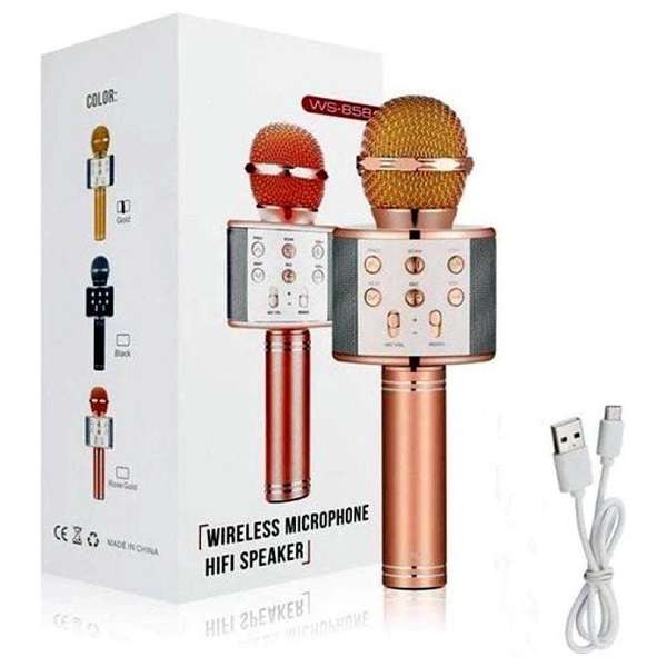 WS-858 Wireless Bluetooth Handheld Karaoke Microphone