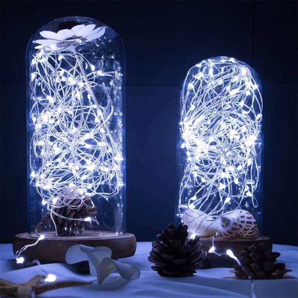 ZYF-D241 Solar Powered Copper Wire Fairy Light 100 LED White 10M