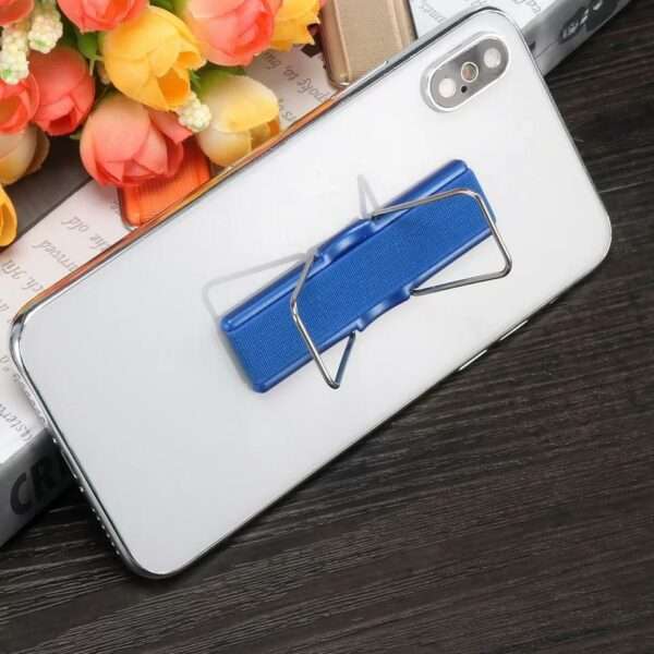 GGS-015 Universal Phone Holder Mount Finger Grip Elastic Band Strap With Stand For Smartphone Kic...