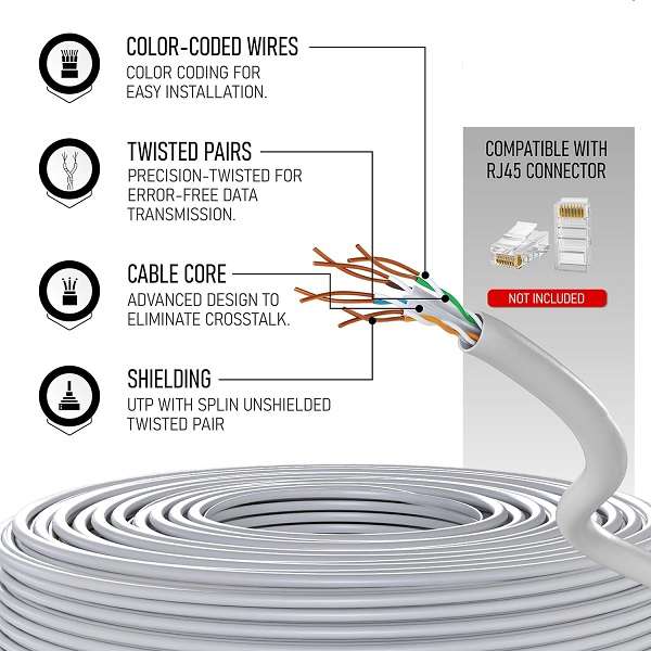 Super Electronics SE-Cat 5-CCA Network Cable Roll 305m
