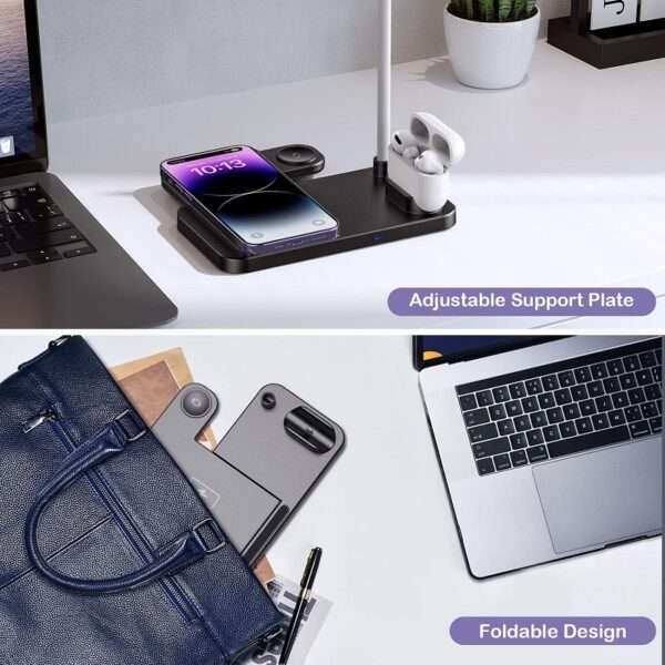 Aerbes AB-S856 Wireless Charging Station For IOS, iwatch, Airpods And Pencil 15W