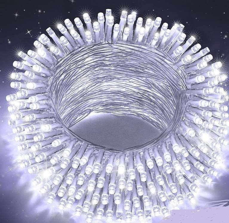 Super Electronics ZYF-D81 LED Inter-Connecting Clear Cable Fairy Light White 20M