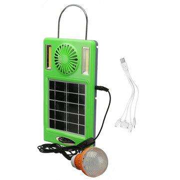 FA-GB007 Solar Powered Emergency Light Bulb With Mini Fan