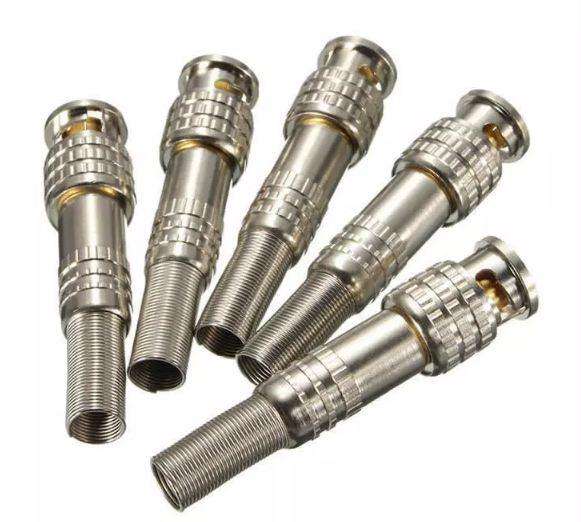 100pcs BNC Male Connector RG-59 for Coaxical Cable