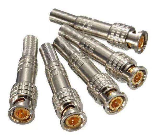 100pcs BNC Male Connector RG-59 for Coaxical Cable