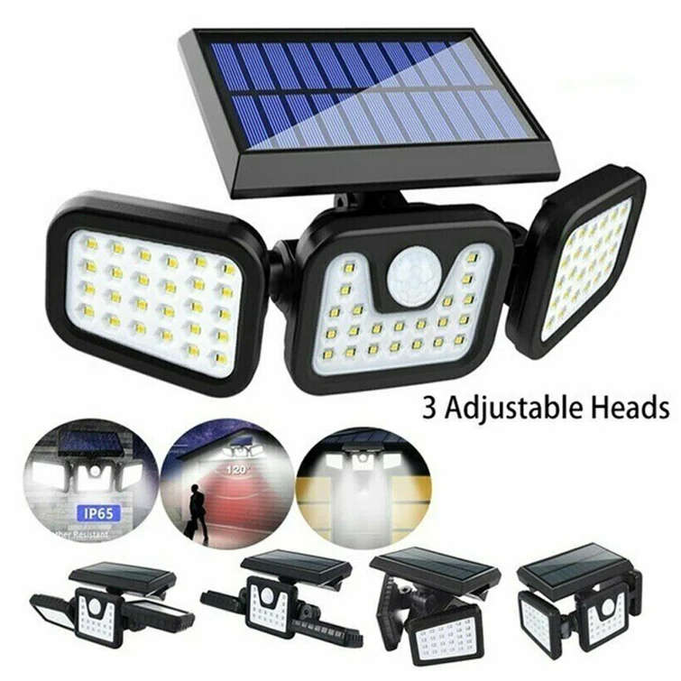 -1725A Split Solar Powered LED Wall Light 2400Mah Battery With Motion Sensor