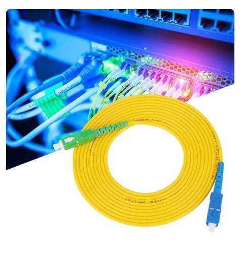 XF0165-4 SC/APC - LC/UPC Simplex Single Mode Fiber Optic Patch Cord 2.0mm 15M