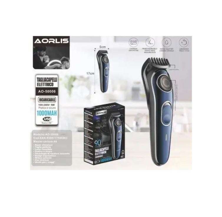 Aorlis AO-50006 Rechargeable Hair Trimmer With 10 Level Adjustment 1000Mah