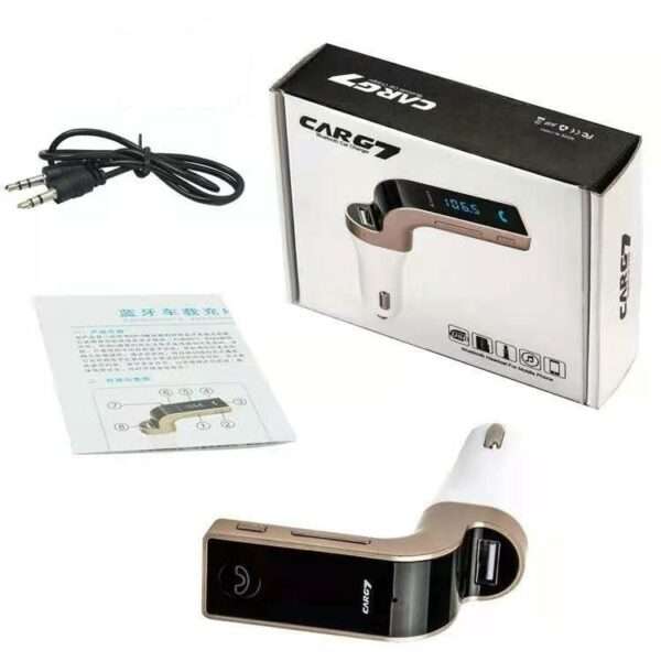 G7 Bluetooth Car FM Modulator Charger G7 with MP3 With Micro SD Card Slot and Aux Port