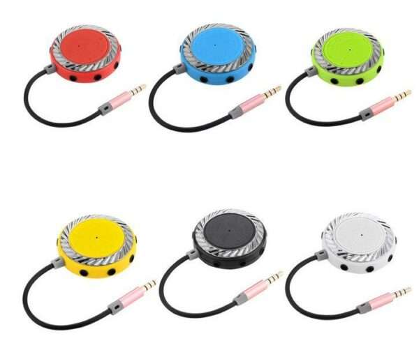 3.5mm 8 In 1 Couples Audio line Earbud Headphone Earphone Splitter