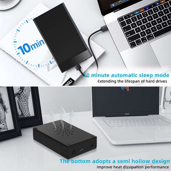 SE-L101 USB 3.0 External Hard Drive Enclosure Case 2.5 To 3.5