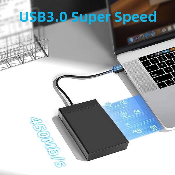 SE-L101 USB 3.0 External Hard Drive Enclosure Case 2.5 To 3.5