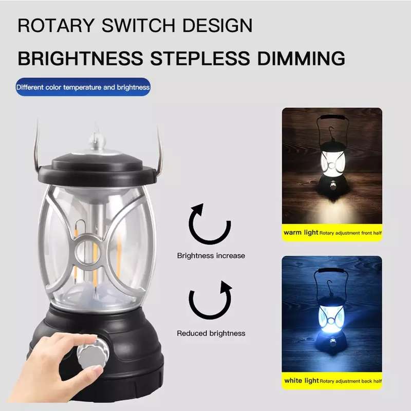FA-T96 Mini Vintage Metal  Rechargeable Lantern