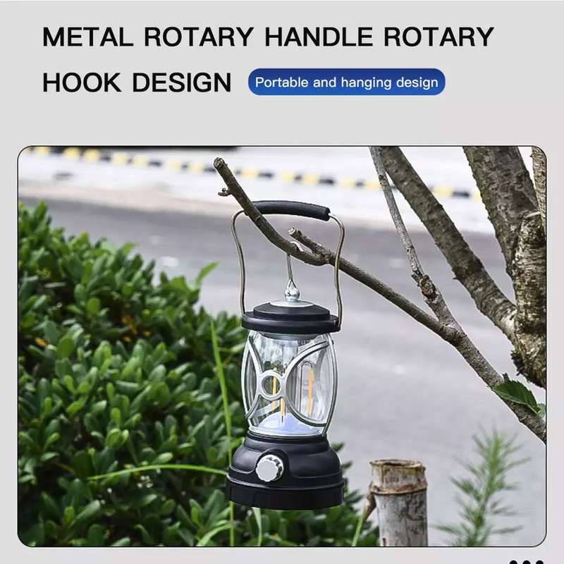 FA-T96 Mini Vintage Metal  Rechargeable Lantern