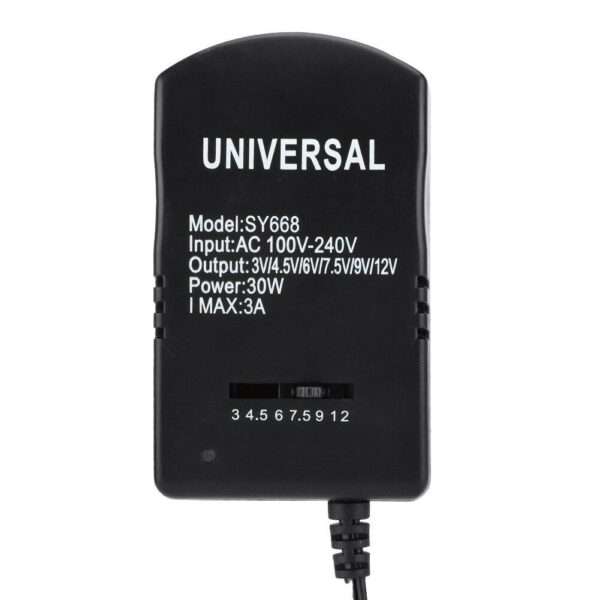 SE-P030 30W 3V-12V Adjustable Voltage Charging Power Adapter With 6 Connectors