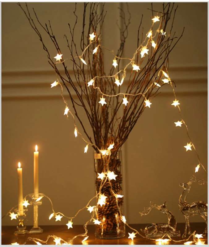 JG3108 5M Battery Operated Star Christmas String Light