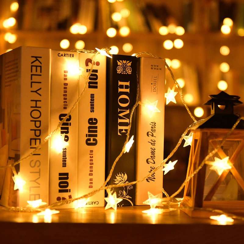 JG3108 5M Battery Operated Star Christmas String Light