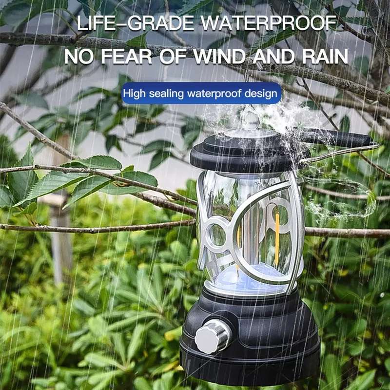 FA-T96 Mini Vintage Metal  Rechargeable Lantern