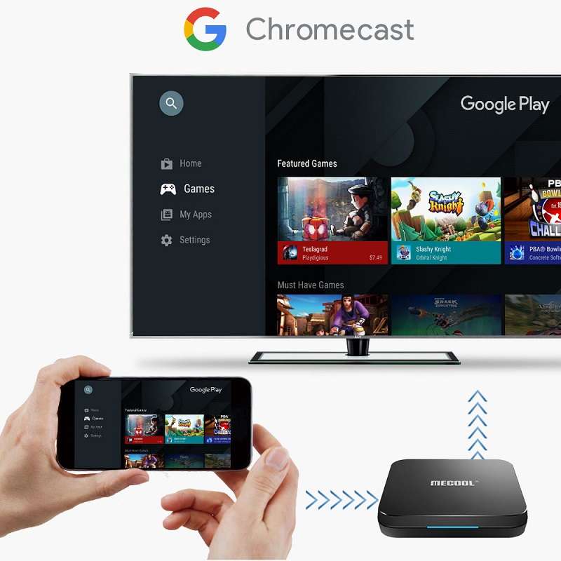 KM9 Pro MeCool Android TV Box 2gb + 16gb