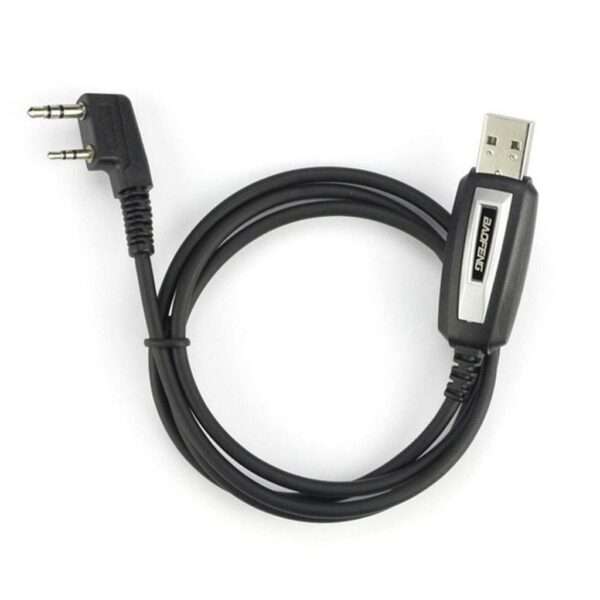 USB Programming Cable For Baofeng, Kenwood With Driver CD - Black
