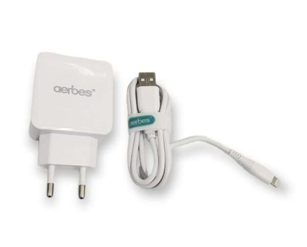 AB-S614i Dual Charger 15W With Lighting Cable