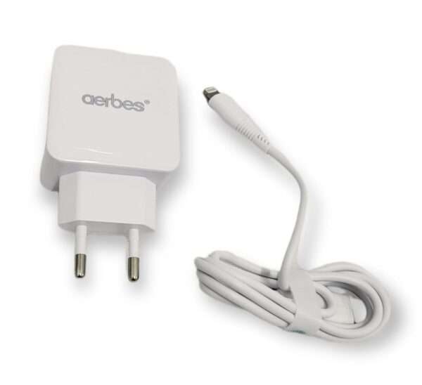 AB-S614i Dual Charger 15W With Lighting Cable
