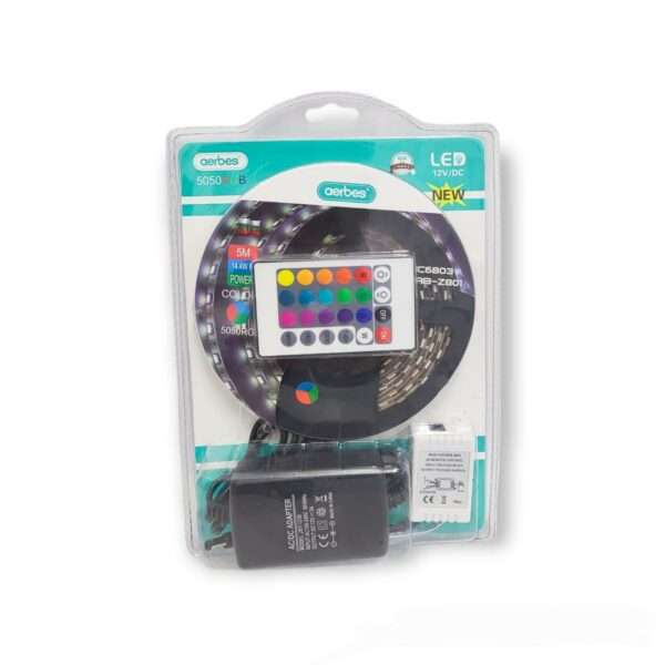 Aerbes AB-Z801 LED 12V 5M Strip Light 5050 RGB