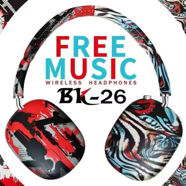 BK-26 Graffiti Wireless Bluetooth Headphones