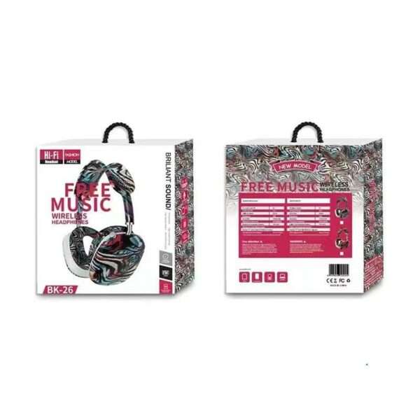 BK-26 Graffiti Wireless Bluetooth Headphones