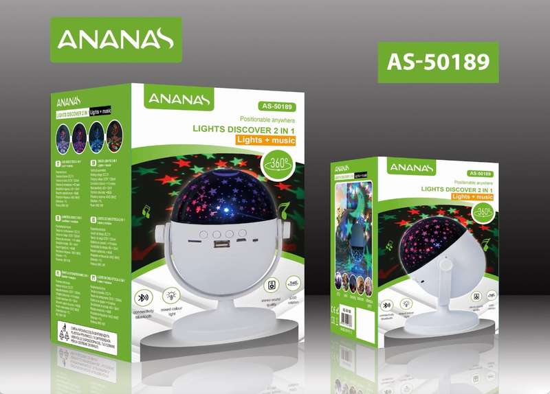 Ananas AS-50189 Starry Night Bluetooth Music Light Speaker
