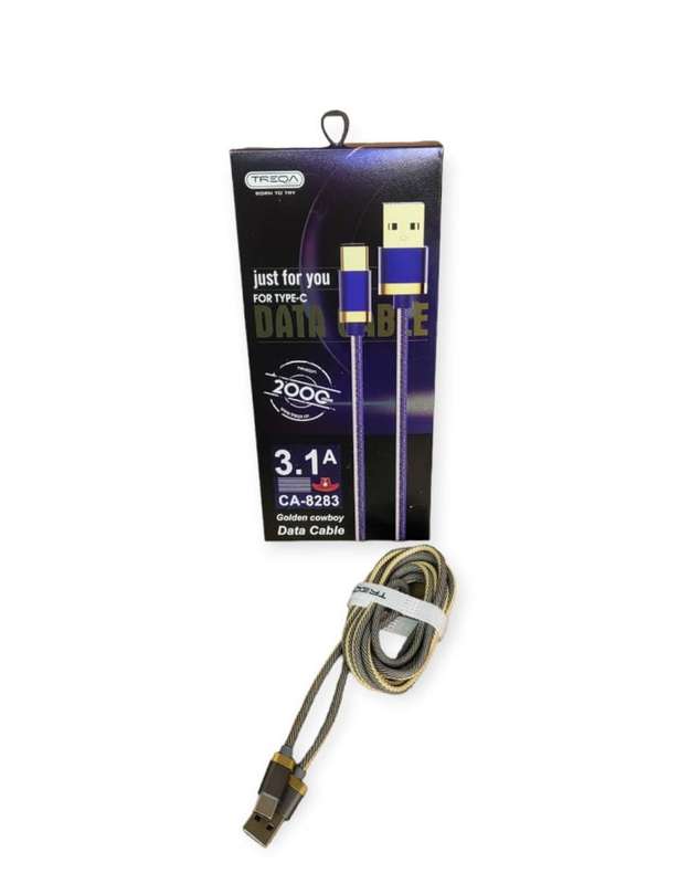 Treqa CA-8283 Type C USB Cable 3.1A 2M