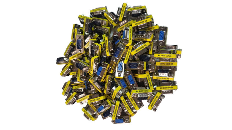 VGA Male to Female Gender Changer Pack of 100
