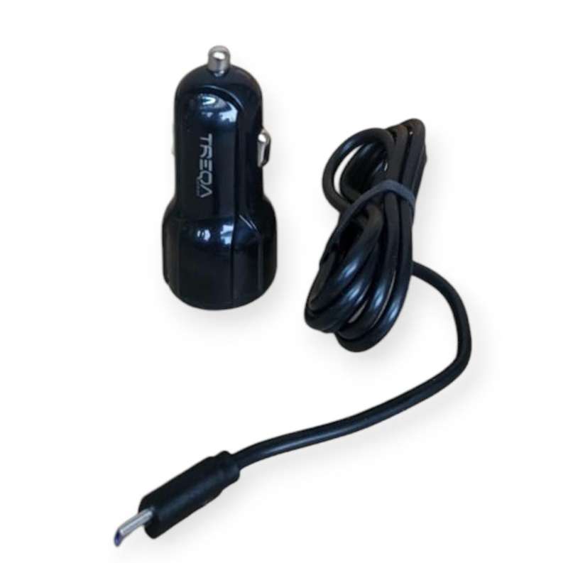 Treqa CS-234  Dual USB Port Car Charger With Micro USB Cable 3.1A