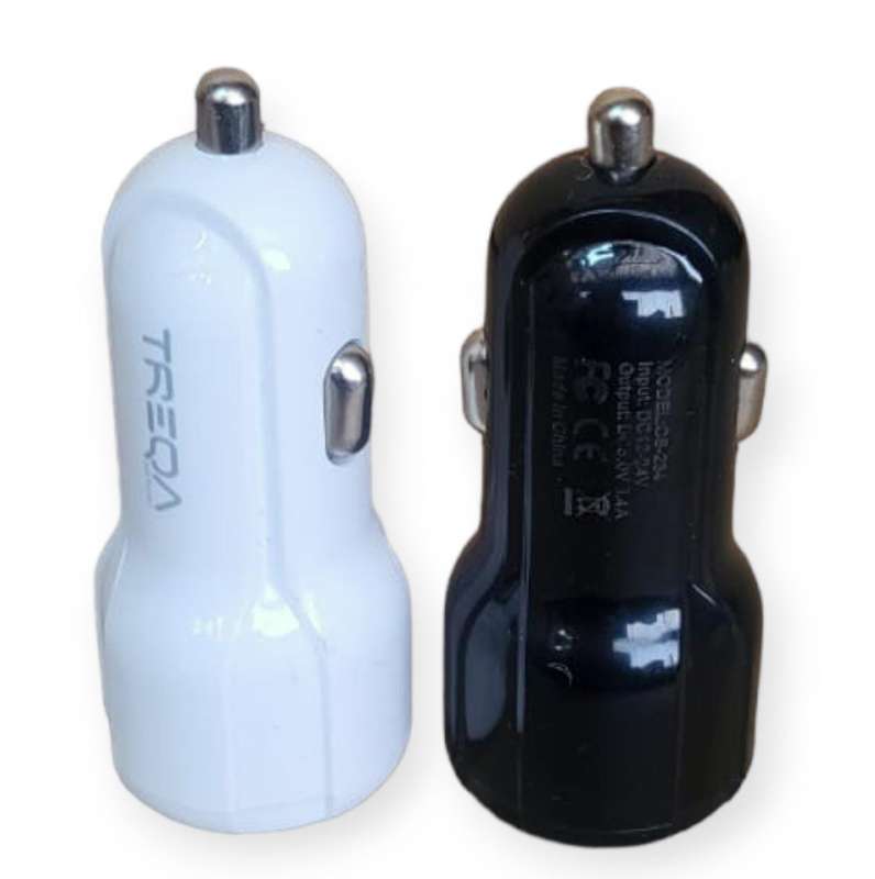 Treqa CS-234  Dual USB Port Car Charger With Micro USB Cable 3.1A