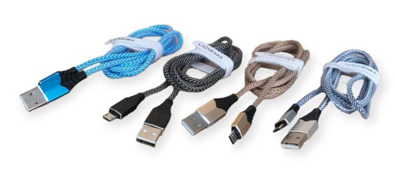 Treqa CA-8331 Micro USB Braided Cable 3.4A 1M