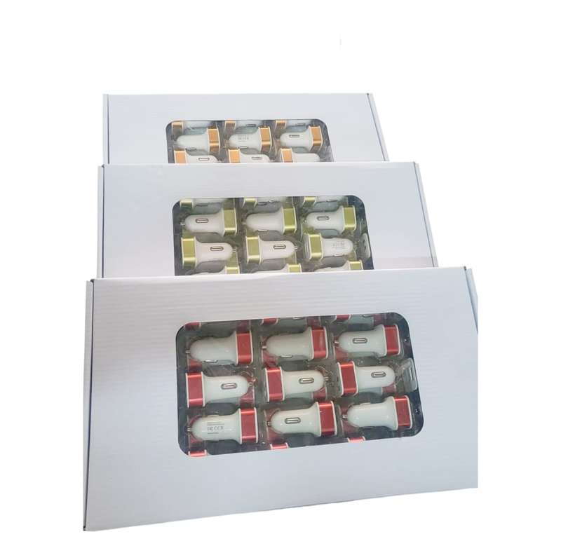 1A Pack Of 50 Pieces Dual USB Car Charger 2.1A