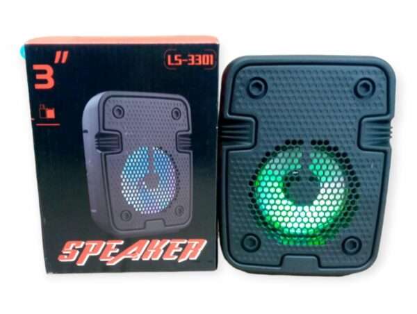 LS-3301 Bluetooth Speaker with USB, Micro SD Slot + Aux & FM Radio 3