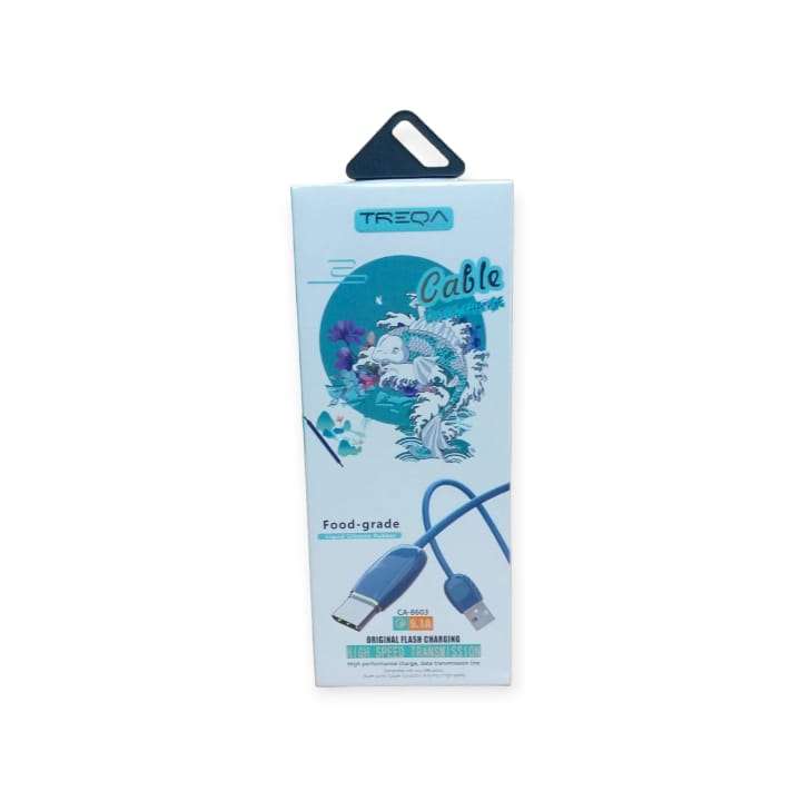 Treqa CA-8603 Silicone Type C USB Cable 5.1A 1M