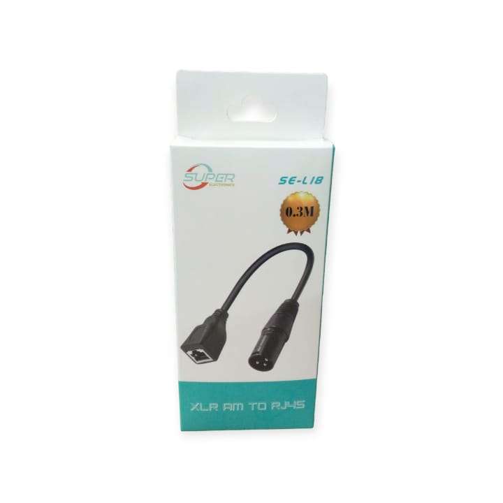 SE-L18 XLR 3 Pin Male to RJ45 Cable Adapter 0.3M