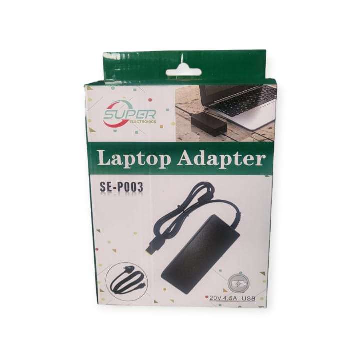 SE-P003 Laptop Charger For Lenovo Yellow USB Pin 20V 4.5A
