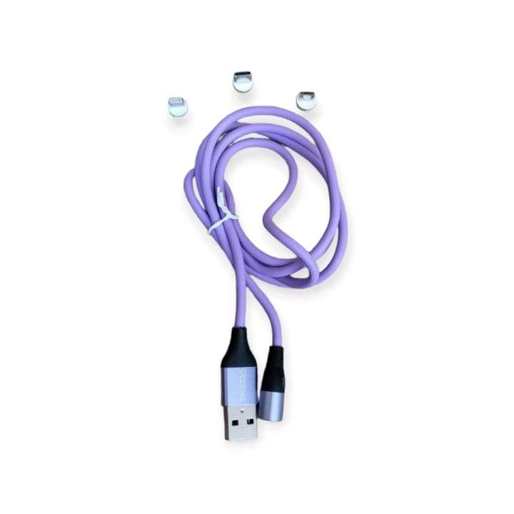 Treqa  CA-846 Magnetic Cable Type C, V8 And IOS Connector  5.1A