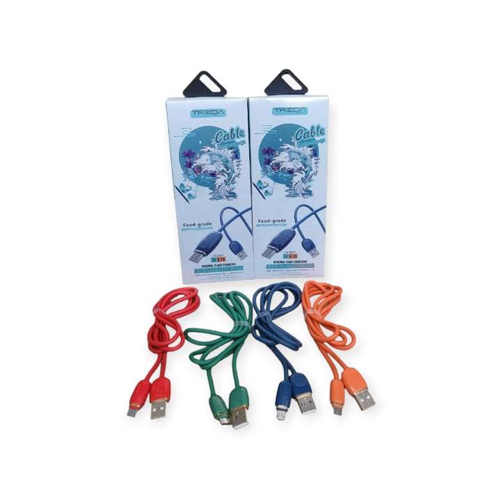 Treqa CA-8601 Silicone Micro USB Cable 5.1A 1M