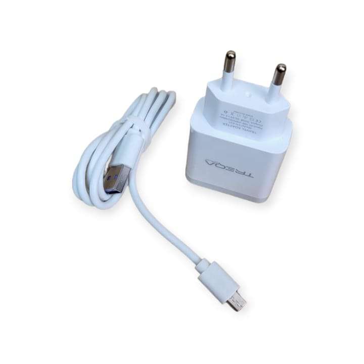 Treqa CH631 Dual USB Port Charger With Micro USB Cable