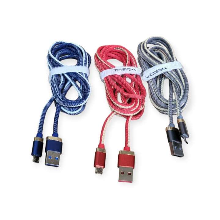 Treqa CA-8281 Golden Cowboy V8 USB Cable 3.1A 2M